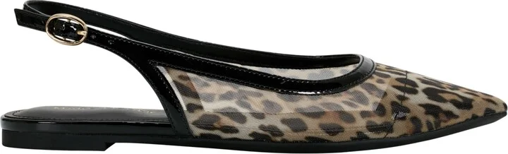Marc Fisher Women's Erisa Slingback Dress Flats - Leopard/Black - Image 2