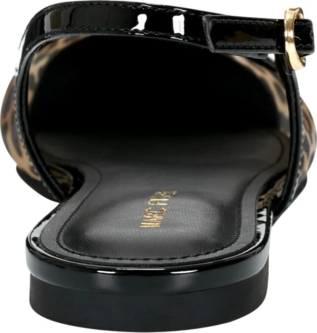 Marc Fisher Women's Erisa Slingback Dress Flats - Leopard/Black - Image 3