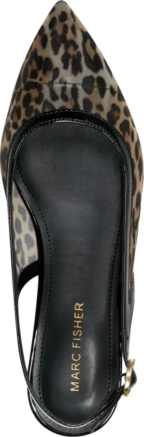 Marc Fisher Women's Erisa Slingback Dress Flats - Leopard/Black - Image 4