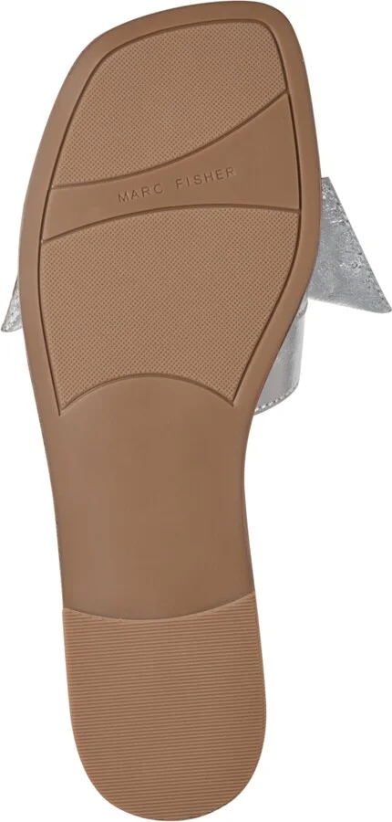 Marc Fisher Women's Finey Square Toe Slip-On Flat Sandals - Image 9