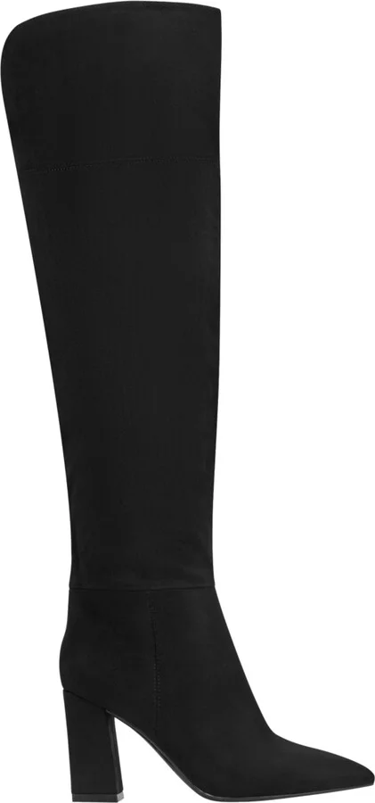 Marc Fisher Women's Garwin Block Heel Pointy Toe Wide Calf Dress Boots - Image 2