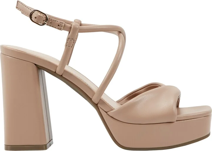 Marc Fisher Women's Glady Crisscross High Block Heel Platform Sandals - Image 2