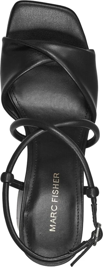 Marc Fisher Women's Glady Crisscross High Block Heel Platform Sandals - Image 8