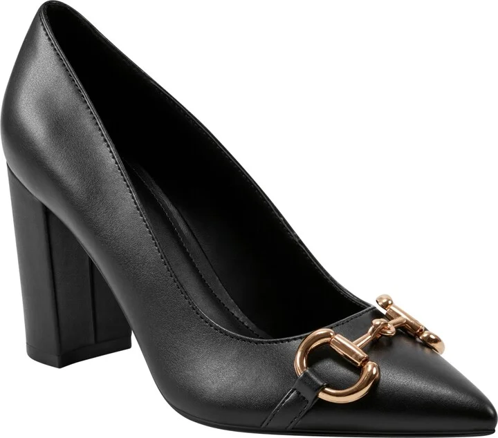 Marc Fisher Women's Gruff Bit High Block Heel Pumps
