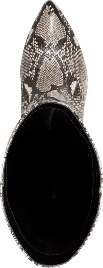 Marc Fisher Women's Idaley Stiletto Heel Pointy Toe Dress Boots - Black, Beige Snake Multi - Image 4