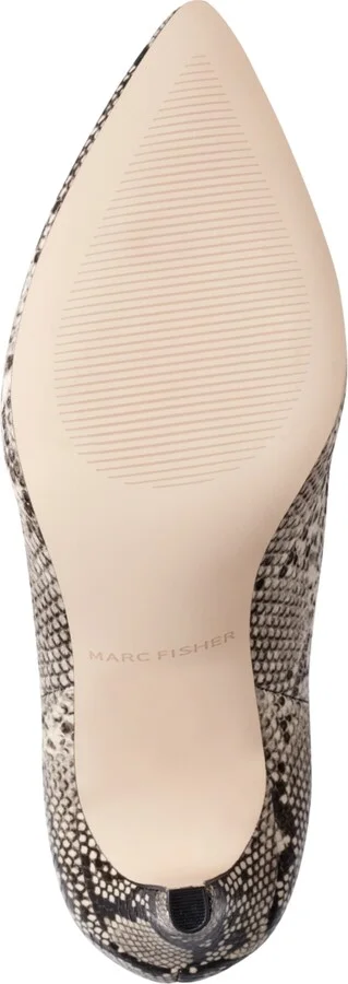 Marc Fisher Women's Idaley Stiletto Heel Pointy Toe Dress Boots - Black, Beige Snake Multi - Image 5