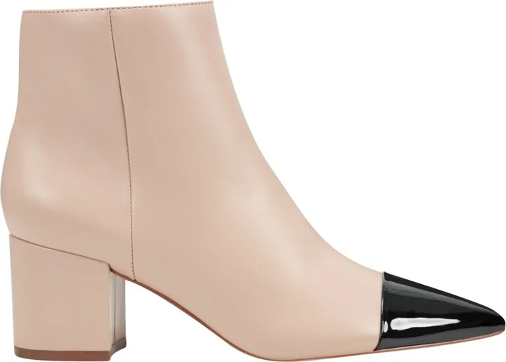 Marc Fisher Women's Jelanie Pointy Toe Dress Ankle Booties - Light Natural/Black - Image 2