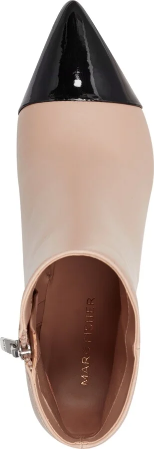 Marc Fisher Women's Jelanie Pointy Toe Dress Ankle Booties - Light Natural/Black - Image 4
