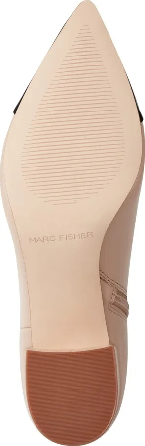 Marc Fisher Women's Jelanie Pointy Toe Dress Ankle Booties - Light Natural/Black - Image 5