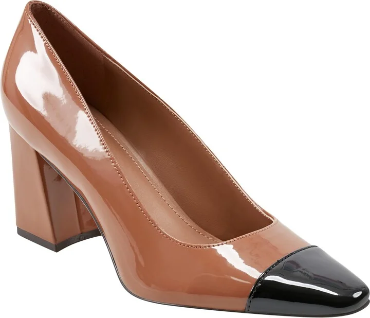 Medium Brown/Black Patent 210