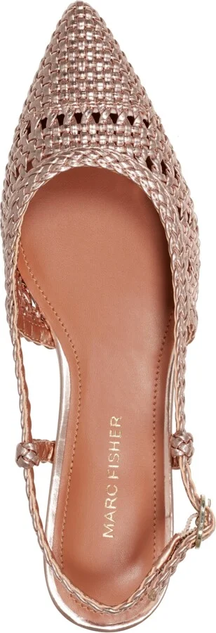 Marc Fisher Women's Kelysa Woven Slingback Flats - Image 4