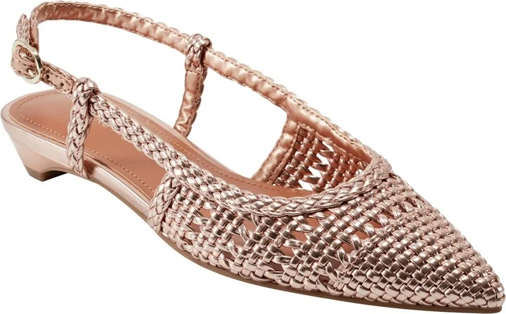 Marc Fisher Women's Kelysa Woven Slingback Flats