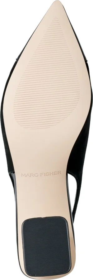 Marc Fisher Women's Laglie Pointy Toe Dress Slingback Pumps - Silver/Black Multi - Image 9