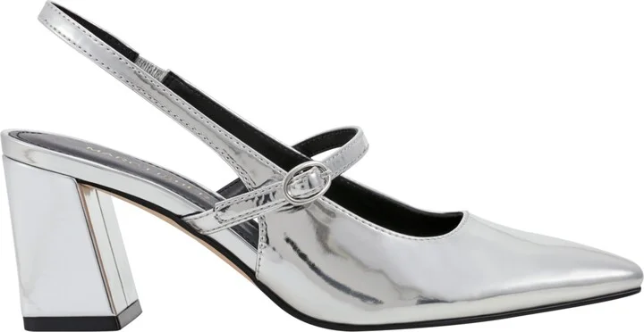 Marc Fisher Women's Lanai Block Heel Dress Snip Toe Slingbacks - Image 6