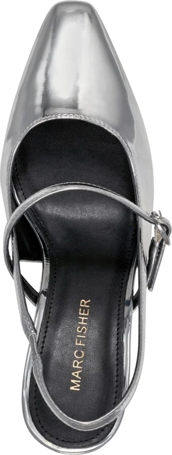 Marc Fisher Women's Lanai Block Heel Dress Snip Toe Slingbacks - Image 8