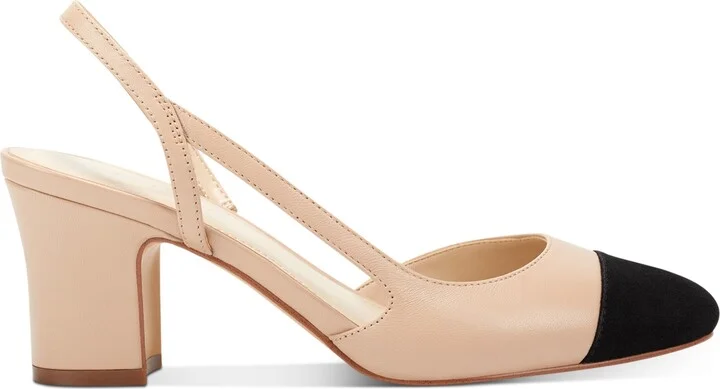 Marc Fisher Women's Laynie Slingback Pumps - Natural, Black - Image 2