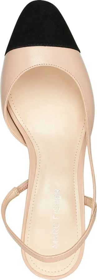 Marc Fisher Women's Laynie Slingback Pumps - Natural, Black - Image 4