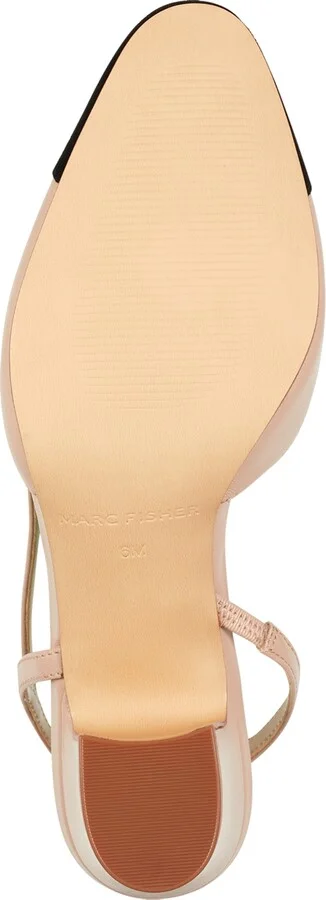 Marc Fisher Women's Laynie Slingback Pumps - Natural, Black - Image 5