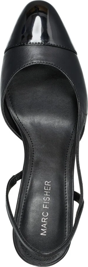 Marc Fisher Women's Laynie Slingback Pumps - Natural, Black - Image 8
