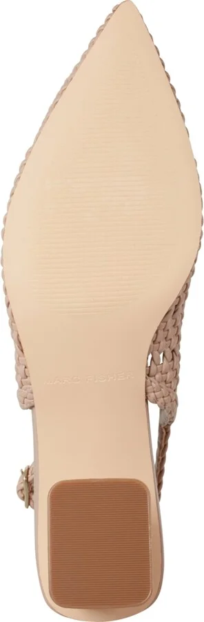 Marc Fisher Women's Lulia Woven Block Heel Slingback Pumps - Image 9