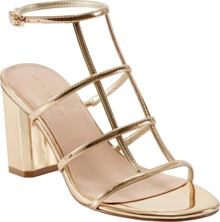 Marc Fisher Women's Norene Caged Block Heel Sandals