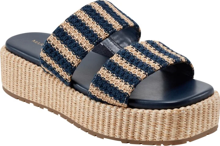 Marc Fisher Women's Pelma Double Band Flatform Sandals