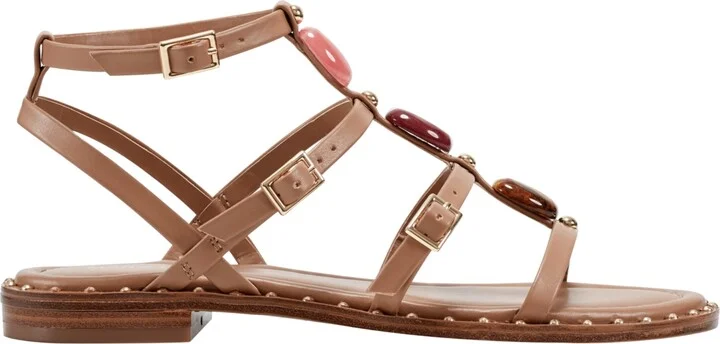 Marc Fisher Women's Yessah Almond Toe Strappy Casual Sandals - Image 2