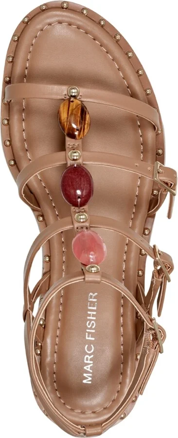 Marc Fisher Women's Yessah Almond Toe Strappy Casual Sandals - Image 4