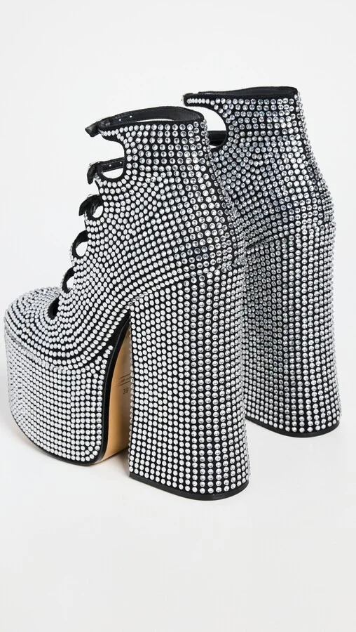 Marc Jacobs Kiki Rhinestone Ankle Boots - Image 3