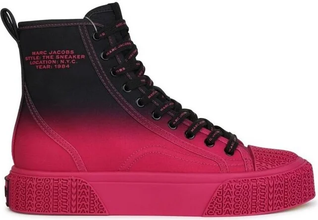 Marc Jacobs Logo Embossed Lace-Up Sneakers