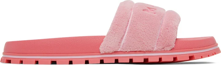 Marc Jacobs Pink 'The Terry Slide' Sandals