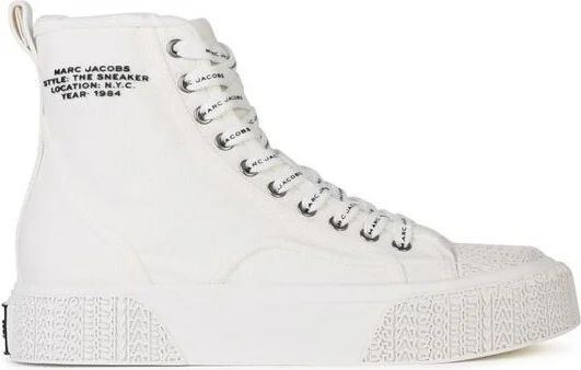 Marc Jacobs Round Toe High-Top Sneakers