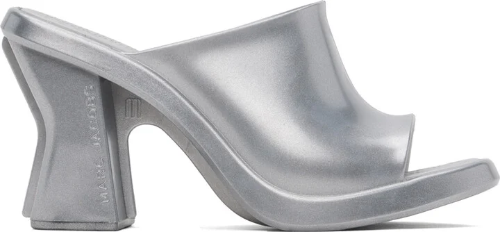 Marc Jacobs Silver Melissa Edition Heeled Sandals