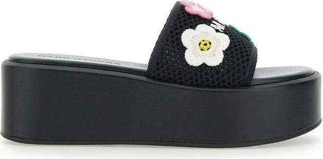 Marc Jacobs The Daisy Crochet Platform Sandals