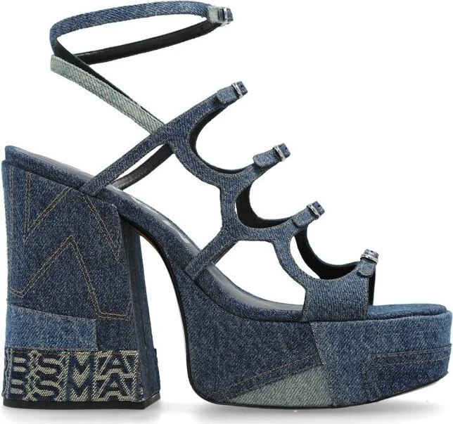 Marc Jacobs The Deconstructed Denim Kiki Platform Sandals