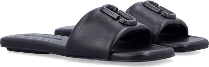 Marc Jacobs The J Marc Flat Leather Sandal - Image 2