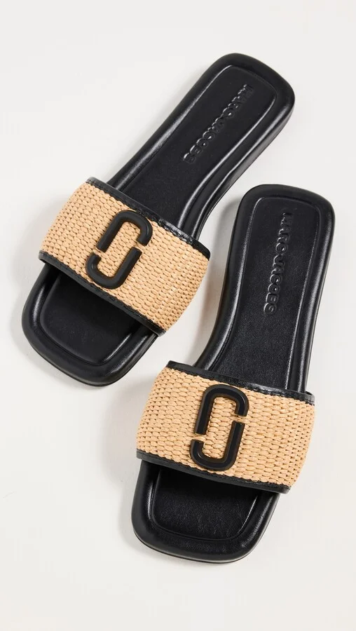 Marc Jacobs The J Marc Raffia Sandals - Image 3
