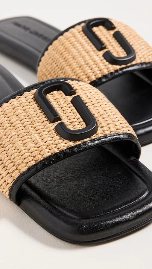 Marc Jacobs The J Marc Raffia Sandals - Image 4