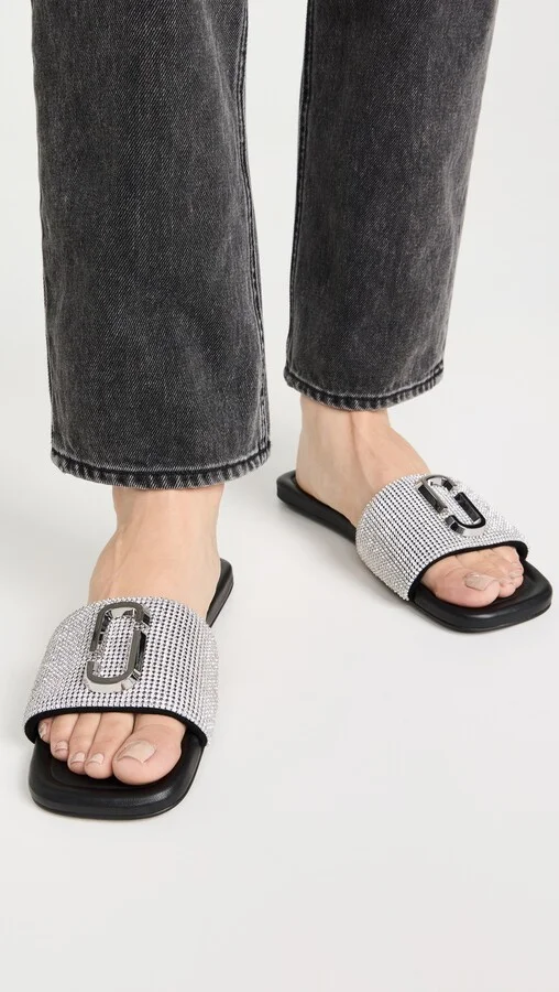 Marc Jacobs The J Marc Rhinestone Sandals - Image 3