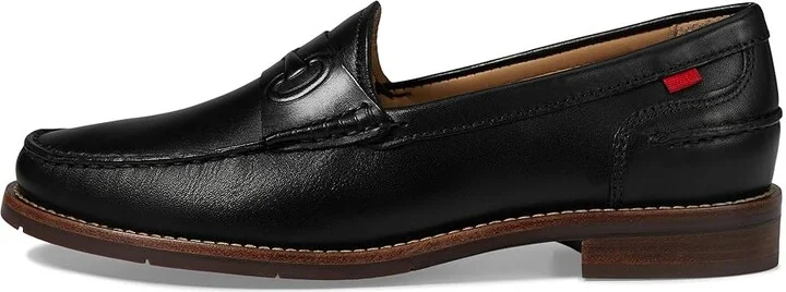 Marc Joseph New York Academy Park Women's Flat Shoes Black Brushed Napa : 8 M, Leather - Image 6