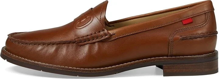 Marc Joseph New York Academy Park Women's Flat Shoes Cognac Brushed Napa : 7.5 M, Leather - Image 6