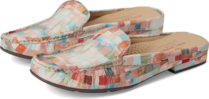 Marc Joseph New York Amsterdam Mule Women's Shoes Mosaic Napa : 6 M, Leather