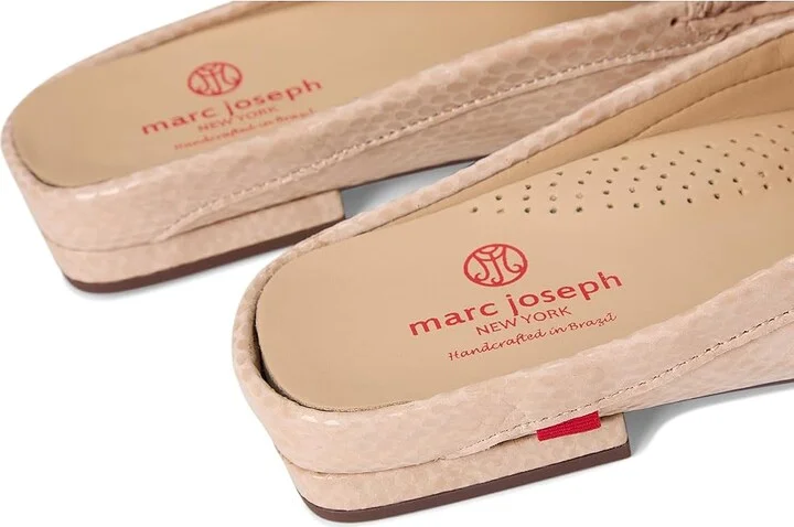 Marc Joseph New York Amsterdam Mule Women's Shoes Nude Snake : 9.5 M, Leather - Image 7