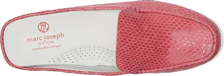 Marc Joseph New York Amsterdam Mule Women's Shoes Pink Snake : 6.5 M, Leather - Image 2