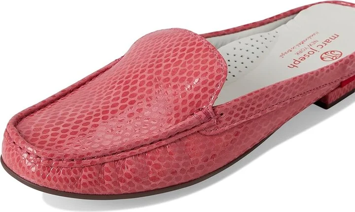 Marc Joseph New York Amsterdam Mule Women's Shoes Pink Snake : 6.5 M, Leather - Image 7