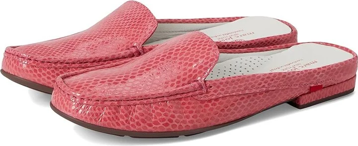 Marc Joseph New York Amsterdam Mule Women's Shoes Pink Snake : 6.5 M, Leather
