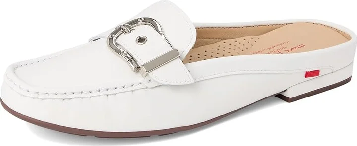 Marc Joseph New York Barbara ST Women's Clog Shoes White Napa : 8.5 M, Leather - Image 5