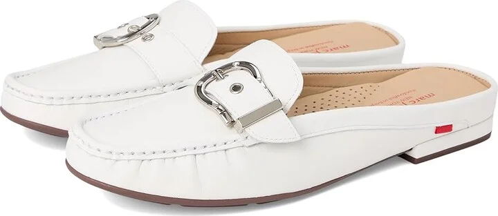 Marc Joseph New York Barbara ST Women's Clog Shoes White Napa : 8.5 M, Leather