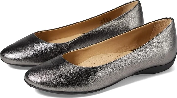Marc Joseph New York Bedford ST Women's Shoes Pewter Metallic : 6.5 M, Leather/Rubber