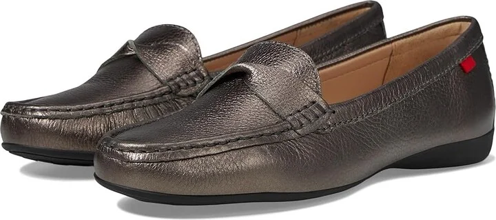 Marc Joseph New York Beverley Road Women's Shoes Pewter Metallic : 9.5 M, Nappa